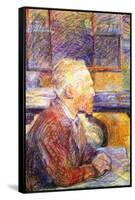 Portrait of Van Gogh-Henri de Toulouse-Lautrec-Framed Stretched Canvas