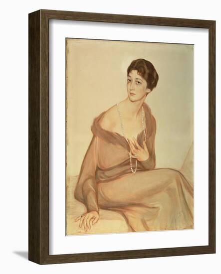 Portrait of Vanda Weiner, 1916-Savelij Abramovich Sorin-Framed Giclee Print