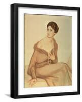 Portrait of Vanda Weiner, 1916-Savelij Abramovich Sorin-Framed Giclee Print