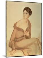Portrait of Vanda Weiner, 1916-Savelij Abramovich Sorin-Mounted Giclee Print