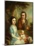 Portrait of Vasily Nebolsin, His Wife Avdotia and Child, End 1790S-Vladimir Lukich Borovikovsky-Mounted Giclee Print