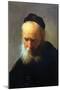 Portrait of Vaters-Rembrandt van Rijn-Mounted Art Print