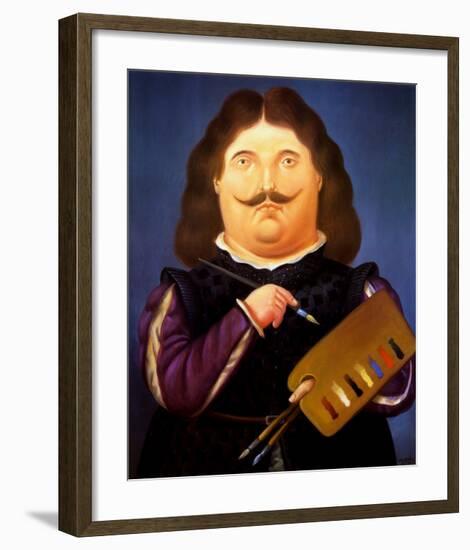 Portrait of Velazquez-Fernando Botero-Framed Art Print