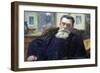 Portrait of Victor A. Laloux (1850-1937) 1911 (Oil on Canvas)-Jean Joseph Weerts-Framed Giclee Print