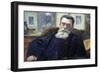 Portrait of Victor A. Laloux (1850-1937) 1911 (Oil on Canvas)-Jean Joseph Weerts-Framed Giclee Print