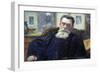 Portrait of Victor A. Laloux (1850-1937) 1911 (Oil on Canvas)-Jean Joseph Weerts-Framed Giclee Print