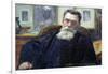 Portrait of Victor A. Laloux (1850-1937) 1911 (Oil on Canvas)-Jean Joseph Weerts-Framed Giclee Print
