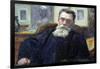 Portrait of Victor A. Laloux (1850-1937) 1911 (Oil on Canvas)-Jean Joseph Weerts-Framed Giclee Print