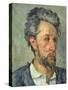 Portrait of Victor Chocquet, 1876-77-Paul Cézanne-Stretched Canvas