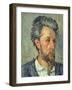 Portrait of Victor Chocquet, 1876-77-Paul Cézanne-Framed Giclee Print