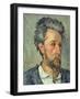 Portrait of Victor Chocquet, 1876-77-Paul Cézanne-Framed Giclee Print