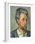 Portrait of Victor Chocquet, 1876-77-Paul Cézanne-Framed Giclee Print