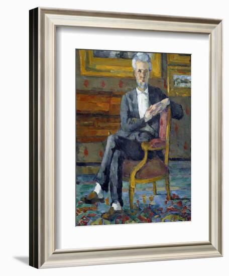 Portrait of Victor Chocquet by Paul Cezanne-null-Framed Giclee Print