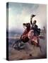 Portrait of Victor Emmanuel II King of Sardinia and Italy-P. Litta-Stretched Canvas