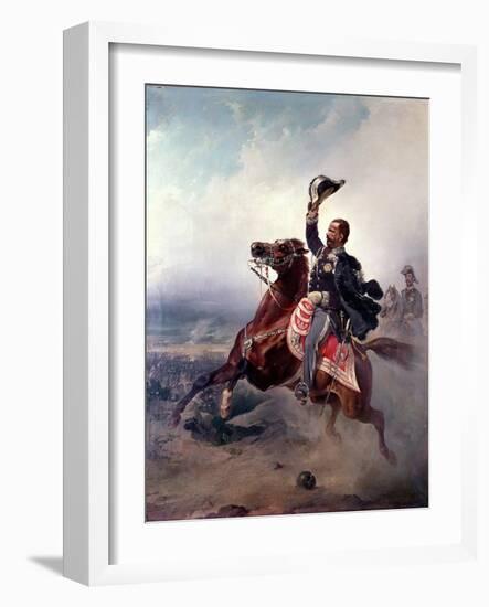 Portrait of Victor Emmanuel II King of Sardinia and Italy-P. Litta-Framed Giclee Print