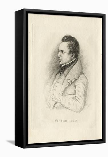 Portrait of Victor Hugo (1802-188)-Léon Noël-Framed Stretched Canvas