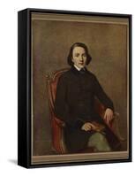 Portrait of Victor Hugo (1802-188)-Paul Gavarni-Framed Stretched Canvas
