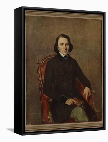 Portrait of Victor Hugo (1802-188)-Paul Gavarni-Framed Stretched Canvas