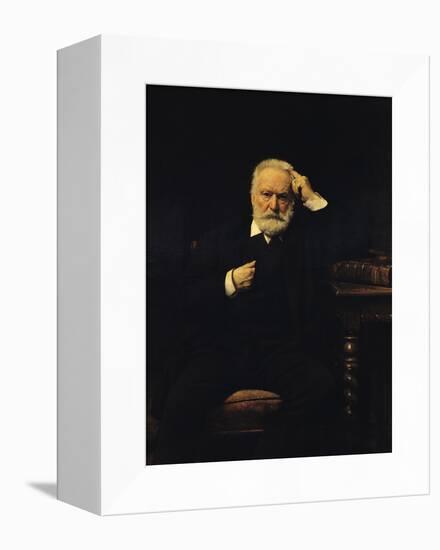 Portrait of Victor Hugo (1802-85) 1879-Leon Joseph Florentin Bonnat-Framed Stretched Canvas