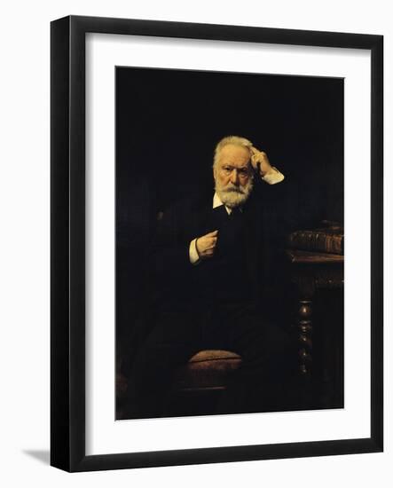 Portrait of Victor Hugo (1802-85) 1879-Leon Joseph Florentin Bonnat-Framed Giclee Print