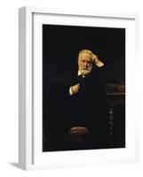 Portrait of Victor Hugo (1802-85) 1879-Leon Joseph Florentin Bonnat-Framed Giclee Print