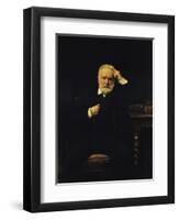 Portrait of Victor Hugo (1802-85) 1879-Leon Joseph Florentin Bonnat-Framed Giclee Print