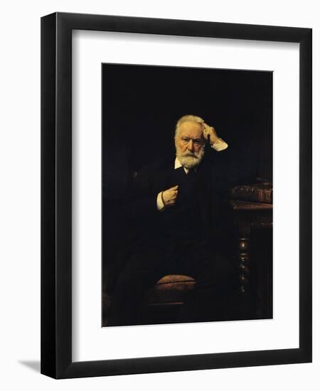 Portrait of Victor Hugo (1802-85) 1879-Leon Joseph Florentin Bonnat-Framed Giclee Print