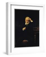 Portrait of Victor Hugo (1802-85) 1879-Leon Joseph Florentin Bonnat-Framed Giclee Print