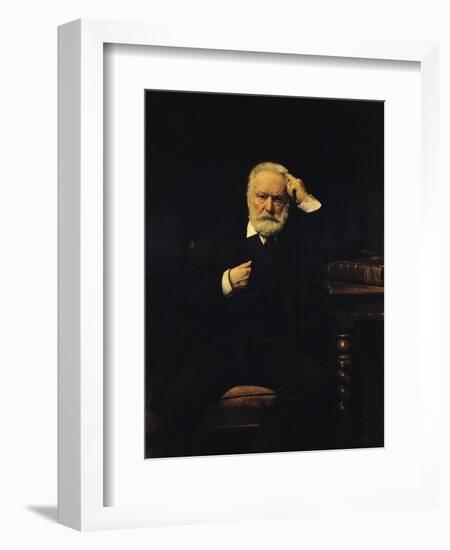 Portrait of Victor Hugo (1802-85) 1879-Leon Joseph Florentin Bonnat-Framed Giclee Print