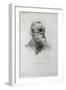 Portrait of Victor Hugo-Auguste Rodin-Framed Art Print