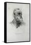 Portrait of Victor Hugo-Auguste Rodin-Framed Stretched Canvas