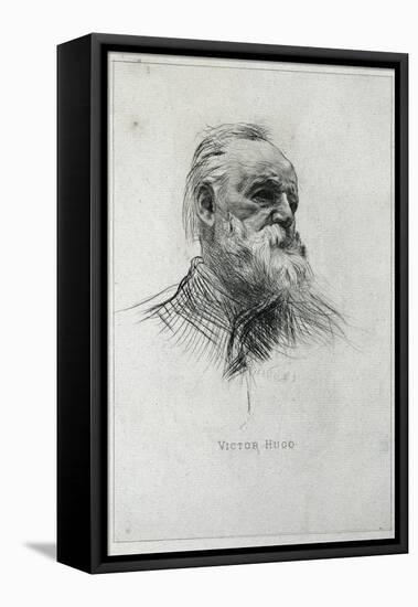 Portrait of Victor Hugo-Auguste Rodin-Framed Stretched Canvas