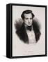 Portrait of Victor Hugo-Stefano Bianchetti-Framed Stretched Canvas