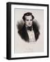 Portrait of Victor Hugo-Stefano Bianchetti-Framed Giclee Print