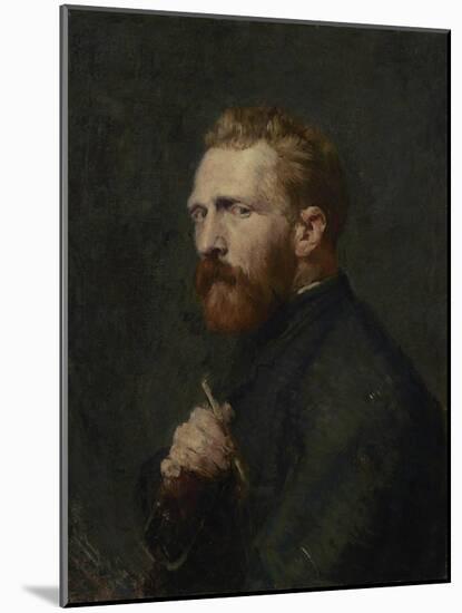 Portrait of Vincent Van Gogh, 1896 (Oil on Canvas)-John Peter Russell-Mounted Giclee Print