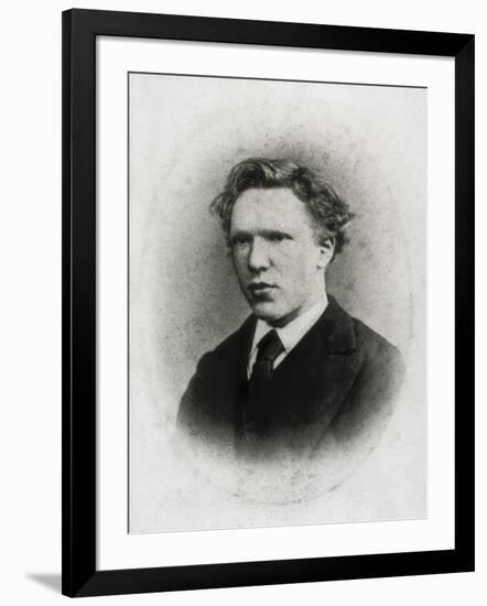 Portrait of Vincent Van Gogh at Age 18-Vincent van Gogh-Framed Art Print