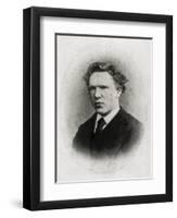 Portrait of Vincent Van Gogh at Age 18-Vincent van Gogh-Framed Art Print