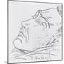 Portrait of Vincent Van Gogh on His Deathbed, 29 July 1890-Paul Gachet-Mounted Giclee Print
