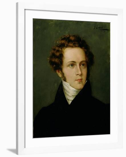 Portrait of Vincenzo Bellini-null-Framed Giclee Print