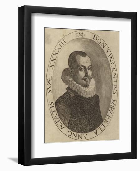 Portrait of Vincenzo Mirabella-null-Framed Giclee Print