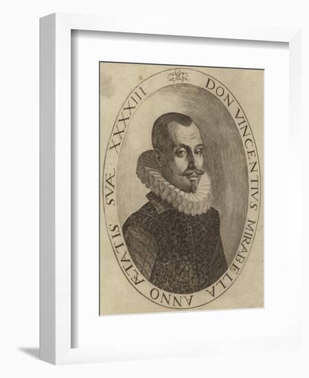 Portrait of Vincenzo Mirabella-null-Framed Giclee Print