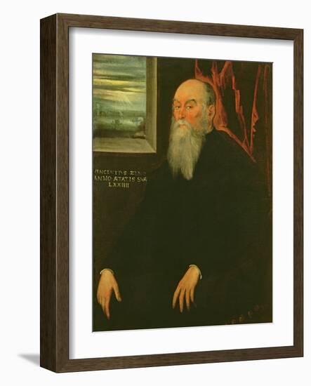 Portrait of Vincenzo Zeno-Jacopo Robusti Tintoretto-Framed Giclee Print