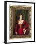 Portrait of Violante, Daughter of Palma Vecchio, 1530-35-Paris Bordone-Framed Giclee Print