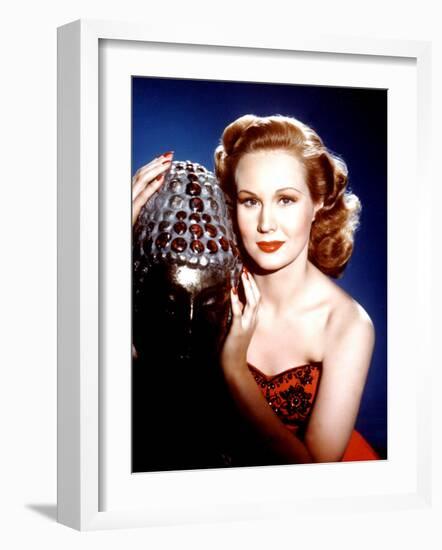 Portrait of Virginia Mayo, c.1940s-null-Framed Photo