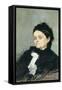 Portrait of Virginia Villari-Domenico Morelli-Framed Stretched Canvas