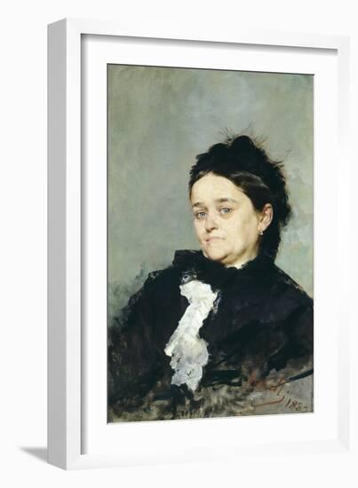 Portrait of Virginia Villari-Domenico Morelli-Framed Giclee Print