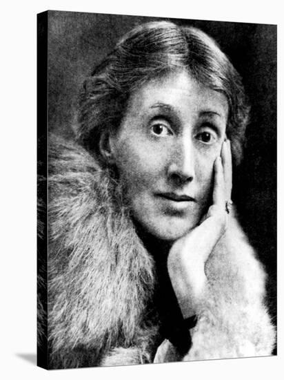 Portrait of Virginia Woolf, English Novelist and Essayist-null-Stretched Canvas