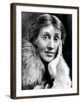 Portrait of Virginia Woolf, English Novelist and Essayist-null-Framed Premium Photographic Print