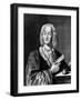 Portrait of Vivaldi Holding a Sheet of Music, 1725-Francois Morellon la Cave-Framed Giclee Print