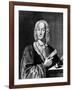 Portrait of Vivaldi Holding a Sheet of Music, 1725-Francois Morellon la Cave-Framed Giclee Print